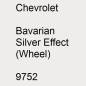 Preview: Chevrolet, Bavarian Silver Effect (Wheel), 9752.